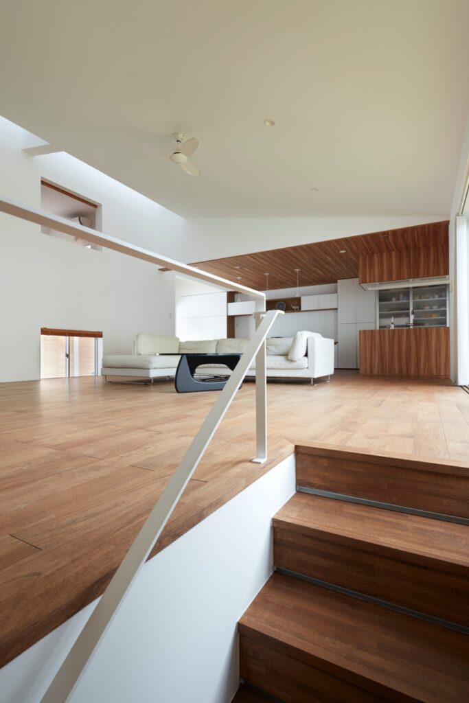 「大空間リビング」の家