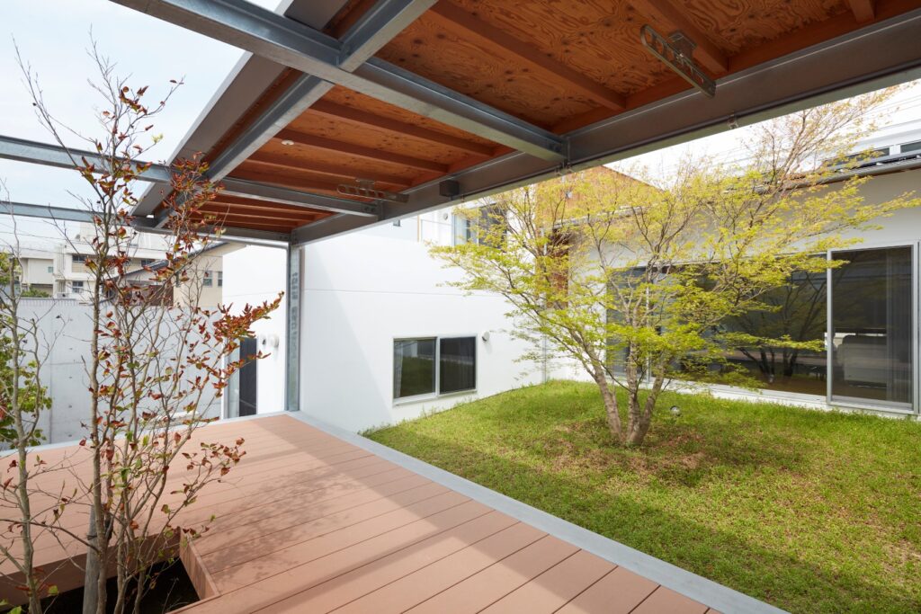 「大空間リビング」の家