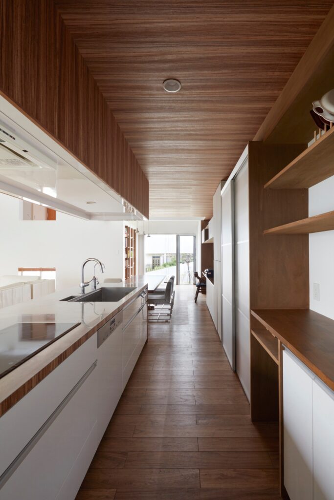 「大空間リビング」の家