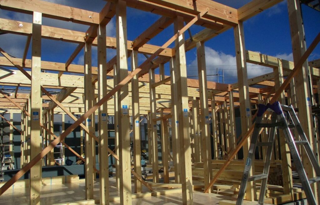 お施主様の心遣いに感謝。上棟の日